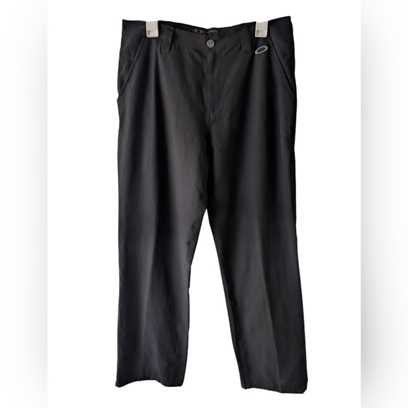 Oakley Men's Flat Front Black Dress Pants W34 L32 - Picture 1 of 6